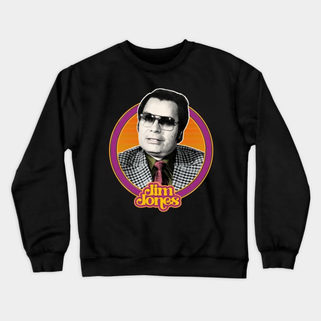 Jim Jones // Retro 70s Style Design Crewneck Sweatshirt by DankFutura